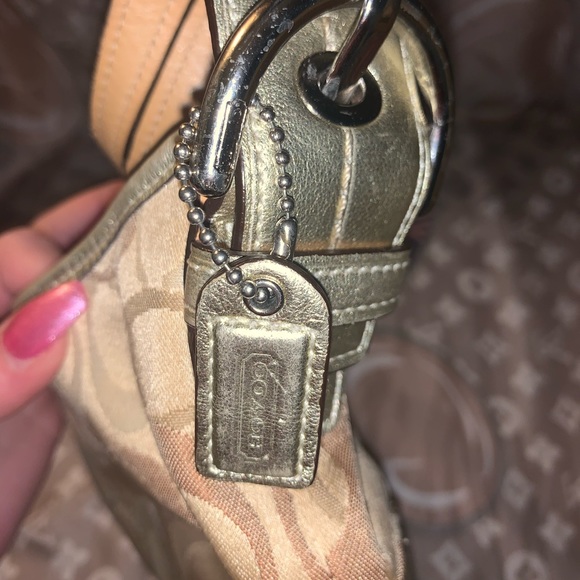 Perfect Coach Jacquard Signature gold hobo small - Picture 7 of 8